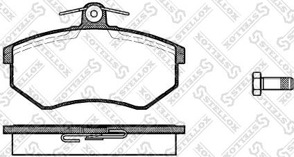 Stellox 145 040-SX - Тормозные колодки, дисковые, комплект unicars.by