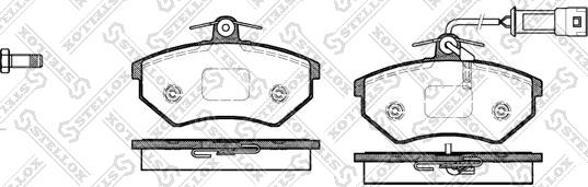 Stellox 145 042-SX - Тормозные колодки, дисковые, комплект unicars.by