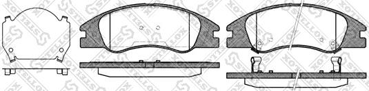 Stellox 145 002-SX - Тормозные колодки, дисковые, комплект unicars.by