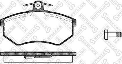 Stellox 145 010-SX - Тормозные колодки, дисковые, комплект unicars.by