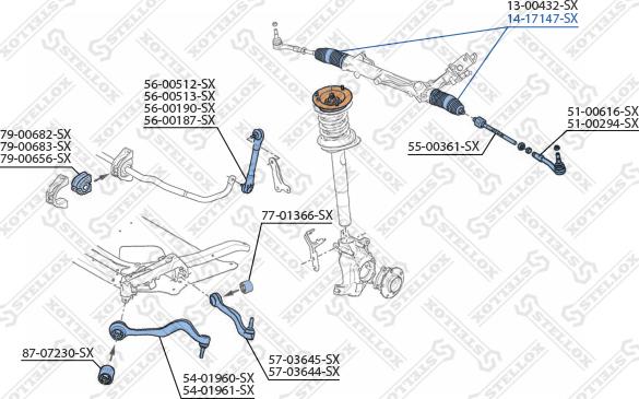 Stellox 14-17147-SX - Пыльник, рулевое управление unicars.by