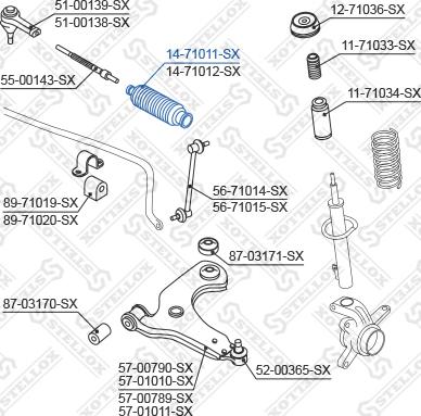 Stellox 14-71011-SX - Пыльник, рулевое управление unicars.by