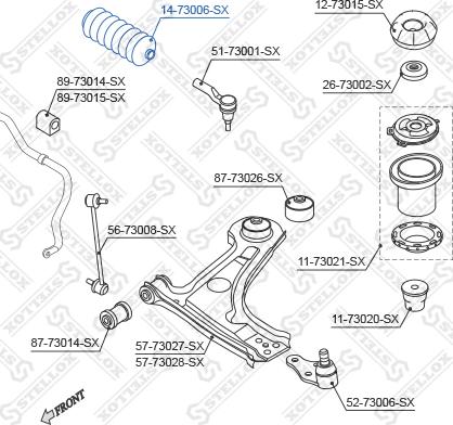 Stellox 14-73006-SX - Пыльник, рулевое управление unicars.by