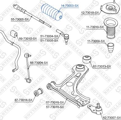 Stellox 14-73003-SX - Пыльник, рулевое управление unicars.by