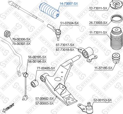 Stellox 14-73007-SX - Пыльник, рулевое управление unicars.by