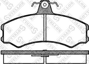 Stellox 154 002-SX - Тормозные колодки, дисковые, комплект unicars.by