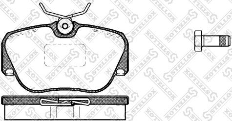 Stellox 156 000-SX - Тормозные колодки, дисковые, комплект unicars.by