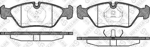 Stellox 150 000B-SX - Тормозные колодки, дисковые, комплект unicars.by