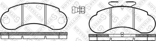 Stellox 153 020-SX - Тормозные колодки, дисковые, комплект unicars.by