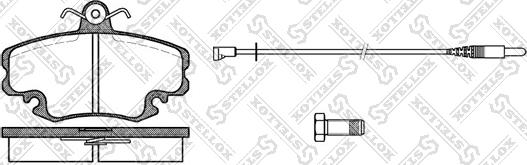 Stellox 152 002-SX - Тормозные колодки, дисковые, комплект unicars.by