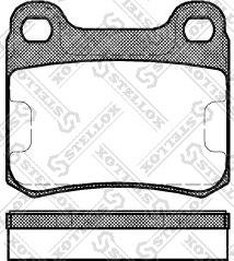 Stellox 168 000-SX - Тормозные колодки, дисковые, комплект unicars.by