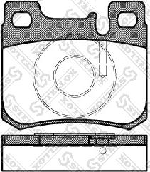 Stellox 168 020B-SX - Тормозные колодки, дисковые, комплект unicars.by