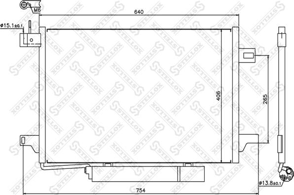 Stellox 1045464SX - Конденсатор кондиционера unicars.by