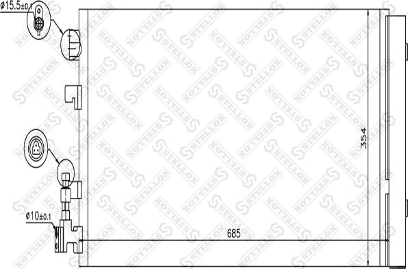 Stellox 10-45694-SX - Конденсатор кондиционера unicars.by