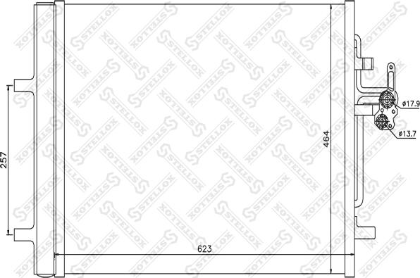 Stellox 10-45692-SX - Конденсатор кондиционера unicars.by