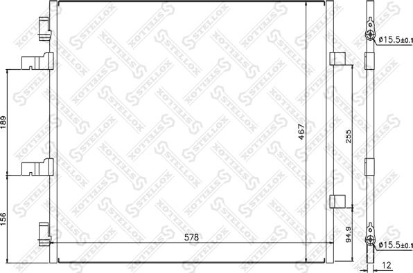 Stellox 10-45631-SX - Конденсатор кондиционера unicars.by