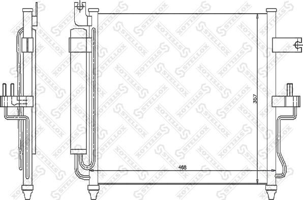 Stellox 10-45043-SX - Конденсатор кондиционера unicars.by