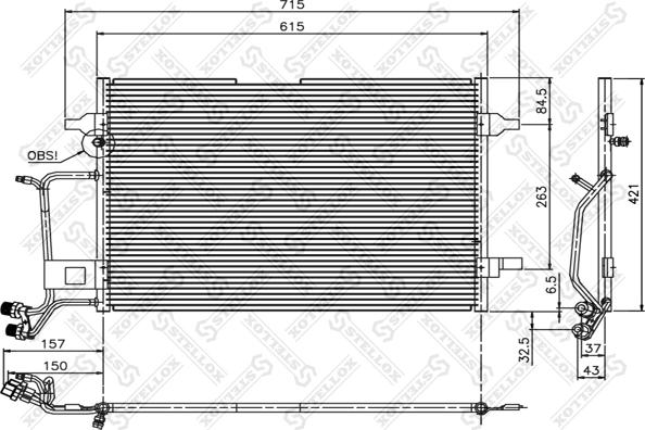 Stellox 10-45006-SX - Конденсатор кондиционера unicars.by