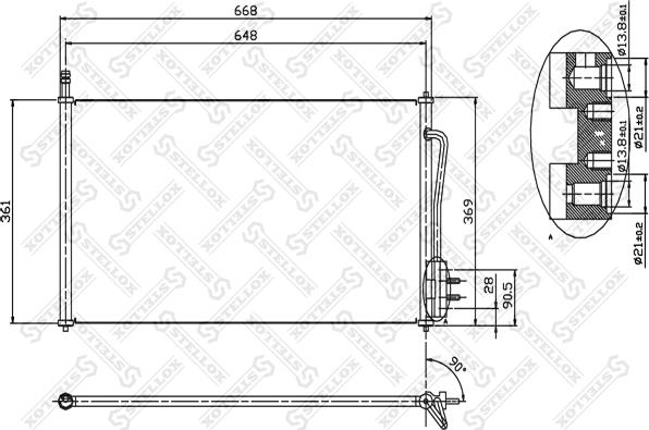 Stellox 10-45001-SX - Конденсатор кондиционера unicars.by