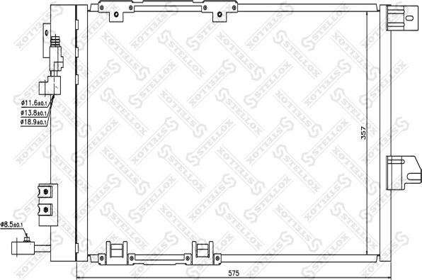 Stellox 10-45015-SX - Конденсатор кондиционера unicars.by