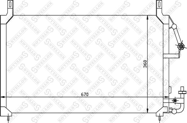 Stellox 10-45017-SX - Конденсатор кондиционера unicars.by