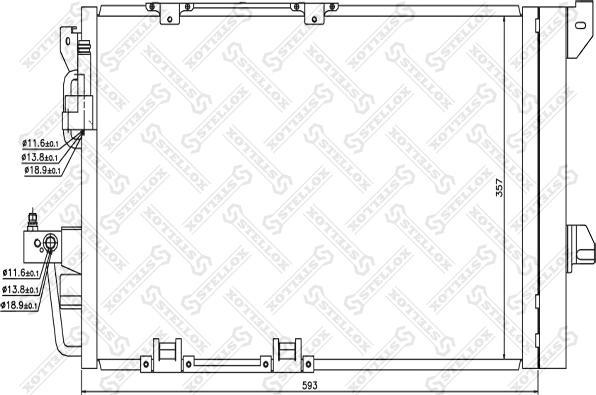 Stellox 10-45035-SX - Конденсатор кондиционера unicars.by