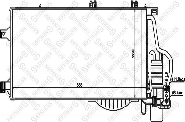 Stellox 10-45141-SX - Конденсатор кондиционера unicars.by