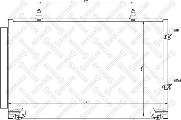 Stellox 10-45152-SX - Конденсатор кондиционера unicars.by