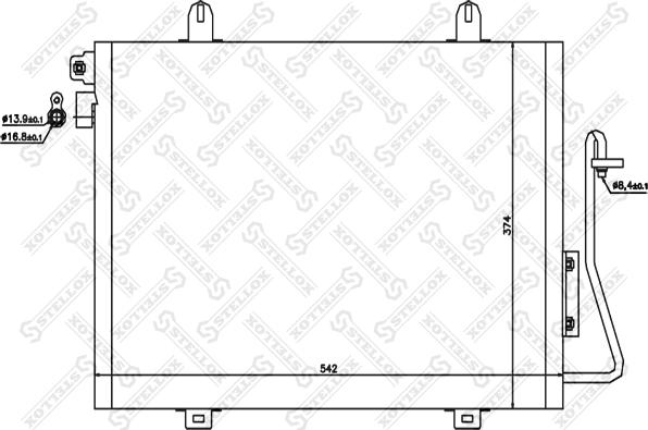 Stellox 10-45175-SX - Конденсатор кондиционера unicars.by