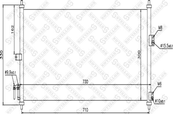 Stellox 10-45170-SX - Конденсатор кондиционера unicars.by