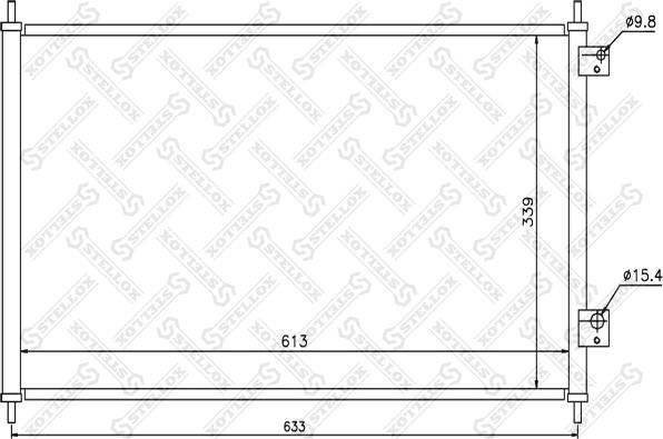 Stellox 10-45351-SX - Конденсатор кондиционера unicars.by