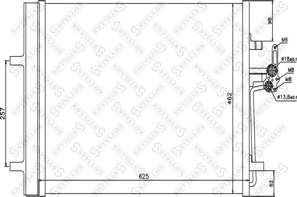 Stellox 10-45207-SX - Конденсатор кондиционера unicars.by