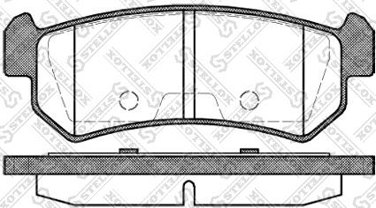 Stellox 1059 000-SX - Тормозные колодки, дисковые, комплект unicars.by