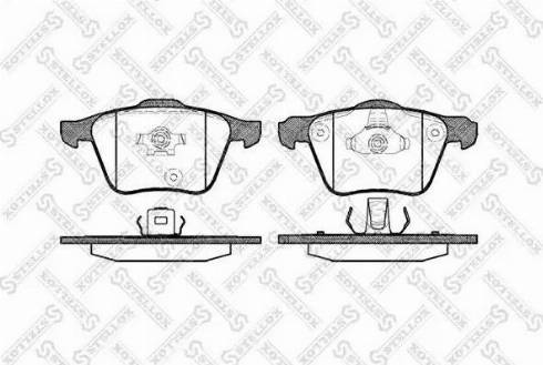 Stellox 1054 000L-SX - Тормозные колодки, дисковые, комплект unicars.by