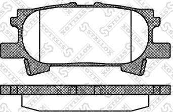 Stellox 1051 000-SX - Тормозные колодки, дисковые, комплект unicars.by