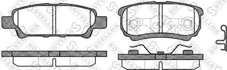 Stellox 1062 002-SX - Тормозные колодки, дисковые, комплект unicars.by