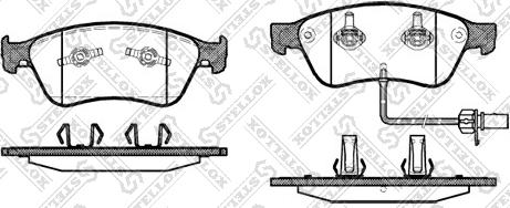 Stellox 1067 002-SX - Тормозные колодки, дисковые, комплект unicars.by