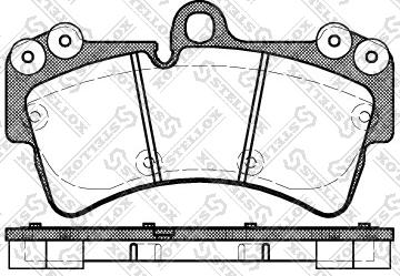 Stellox 1006 000B-SX - Тормозные колодки, дисковые, комплект unicars.by