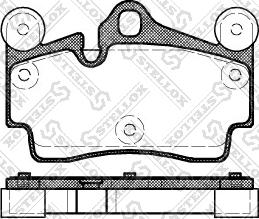 Stellox 1007 000-SX - Тормозные колодки, дисковые, комплект unicars.by