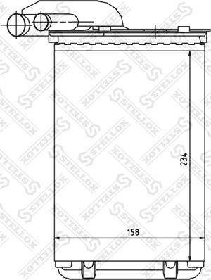Stellox 10-35014-SX - Теплообменник, отопление салона unicars.by