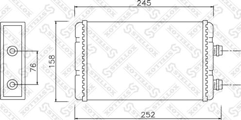 Stellox 10-35118-SX - Теплообменник, отопление салона unicars.by