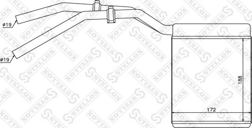 Stellox 10-35137-SX - Теплообменник, отопление салона unicars.by