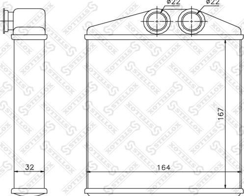 Stellox 1035121SX - Теплообменник, отопление салона unicars.by