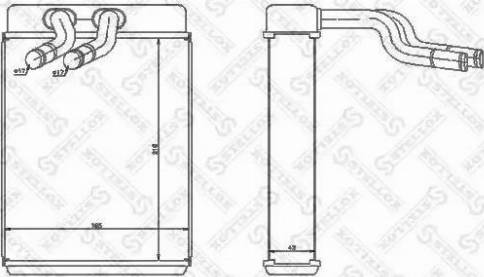 Stellox 10-35219-SX - Теплообменник, отопление салона unicars.by