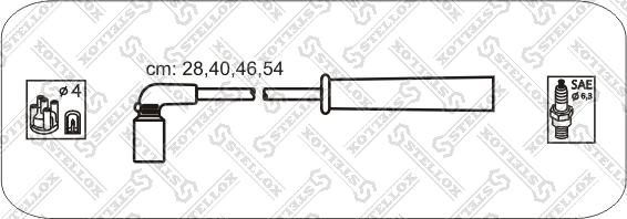 Stellox 10-30044-SX - Комплект проводов зажигания unicars.by