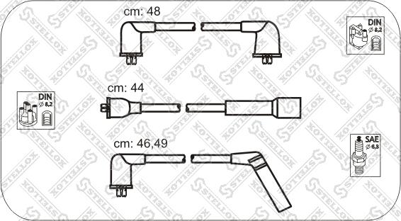 Stellox 10-30040-SX - Комплект проводов зажигания unicars.by