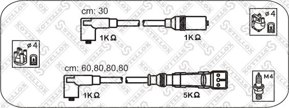 Stellox 10-31309-SX - Комплект проводов зажигания unicars.by