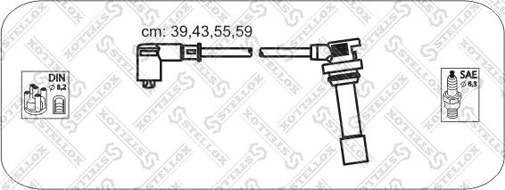 Stellox 10-38459-SX - Комплект проводов зажигания unicars.by