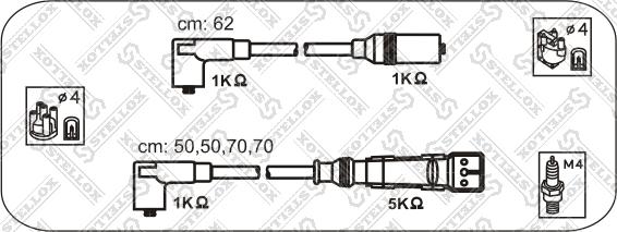 Stellox 10-38455-SX - Комплект проводов зажигания unicars.by