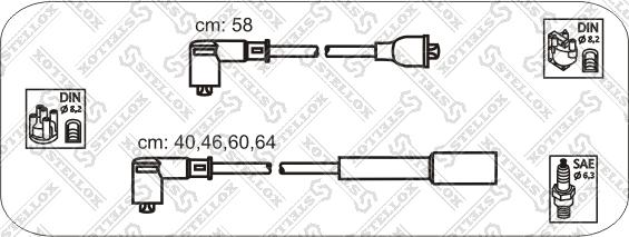 Stellox 10-38453-SX - Комплект проводов зажигания unicars.by